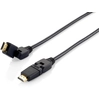 Image de Equip 119365 Câble Hdmi 2.0 Pivotant, 5,0 M, Prise Pivotante, 4k/30hz