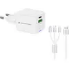 Image de Conceptronic Althea16w Caricabatterie Per Dispositivi Mobili Universale Bianco Ac Ricarica Rapida Interno