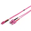 Image de Cable De Connexion Fibre Optique Digitus Mm Om4 Lc Vers Sc 50/125 3 M