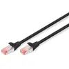 Image de Digitus. Câble Patch. Cat6. S-ftp. me En Cuivre Flexible. Awg27/7. Lszh - Low Smoke Zero Halogen. Noir. 0.5 M
