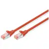 Image de Digitus. Câble Patch. Cat6. S-ftp. me En Cuivre Flexible. Awg27/7. Lszh - Low Smoke Zero Halogen. Rouge. 3 M