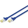 Image de Câble LAN Cat 6A - DIGITUS - 5m - S/FTP Blindé - Compatible Cat-6 & Cat-7 - RJ45 Bleu