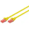 Image de Cable Reseau Jaune Digitus 0,25 M Cat6 U/utp (utp) Dk-1617-0025/y