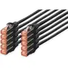 Image de Digitus. Câble Patch. Cat6. S-ftp. me En Cuivre Flexible. Awg27/7. Lszh - Low Smoke Zero Halogen. Noir. 0.5 M. 10-pack