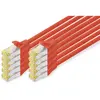Image de Cable Reseau Digitus Cat 6a S/ftp, 3 M, Lot De 10   Rouge