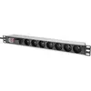 Image de Multiprise - DIGITUS - 1U - 7 Prises Type E - Protection Surtension - Aluminium