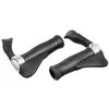 Image de Poignées de guidon MF2 Noir/Argent - ERGOTEC - 61580001 - Kraton gel aluminium - 130mm - 22mm/34mm