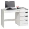 Image de Bureau en pin massif hugo, lasuré blanc