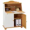 Image de Bureau secrétaire david, lasuré blanc et brun
