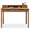 Image de Bureau raul l 114 cm 4 tiroirs en bois massif - coloris chêne