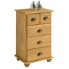 Image de Commode chambre colmar l 49 cm en bois massif - brun