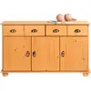 Image de Buffet salon colmar l 116 cm bois massif - coloris teinté