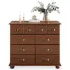 Image de Commode chambre colmar l 92 cm en bois - brun foncé