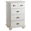 Image de Commode chambre colmar l 49 cm en bois massif - blanc