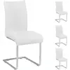 Image de Lot de 4 chaises aladino, en synthétique blanc