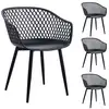 Image de Lot de 4 chaises madeira style scandinave - noir
