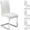 Image de Lot de 4 chaises leticia, en synthétique blanc