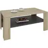 Image de Table basse lorient, en mélaminé décor chêne sonoma et gris mat