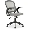 Image de Chaise de bureau ergonomique EREN Gris Réglable en hauteur avec Accoudoirs Assise Rembourrée Confortable
