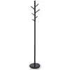 Image de Portemanteau enrico, en métal et bois - noir