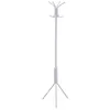 Image de Porte-manteaux ARIST portant pour vêtements sur pied hauteur 174 cm avec 8 crochets meuble dentrée en métal laqué blanc
