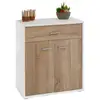 Image de Buffet salon monaco, l 60 cm - blanc et chêne sonoma