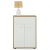 Image de Buffet calais, en mélaminé décor chêne sonoma et blanc mat