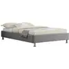 Image de Lit Futon Simple Nizza, 120 X 190 Cm, Avec Sommier, Revêtement En Tissu Gris