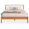 Image de Lit 140 x 200 avec sommier apoana en bois massif - coloris chêne