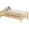 Image de Lot de 2 lits superposables RINO 80 x 190 cm lits simples 1 place couchage dappoint en pin massif vernis naturel