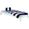 Image de Lit futon taifun, en pin massif, 90 x 200 cm, lasuré blanc
