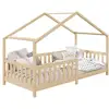 Image de Lit cabane lisan 90 x 200 cm, en pin massif naturel