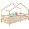 Image de Lit cabane rena 90 x 190 cm, en pin massif naturel