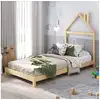 Image de Lit enfant liz 90 x 200 cm en pin massif - coloris naturel