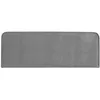 Image de Tête de lit NOVARE 160 En tissu rembourré Fixation murale Design arrondi moderne Pour lit 160 cm ou moins Gris