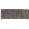 Image de Tête de lit ELOWA 160 rembourrée En tissu polyester pour lit 160 cm Sur pieds en plastique Gris