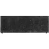 Image de Tête de lit ELOWA 160 rembourrée En tissu polyester pour lit 160 cm Sur pieds en plastique Noir