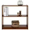 Image de Etagère REGALE rangement sur pied ou étagère murale avec 3 niveaux en bois massif coloris châtaignier