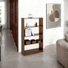 Image de Etagère REGALE H 136 cm rangement sur pied avec 5 niveaux en bois massif coloris châtaignier