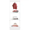 Image de Étagère à vêtement Enfant SALLY en Pin Massif Dressing Enfant avec Tringle à Vêtements Penderie Enfant Montessori Blanc