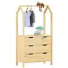 Image de Commode amira type montessori, avec 3 tiroirs, en pin massif naturel