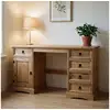 Image de Bureau en pin tequila style mexicain, finition cirée