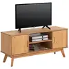 Image de Meuble tv tivoli l 114 cm en bois massif - finition laquée
