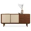 Image de Buffet simona l 175 cm en bois massif - coloris châtaignier