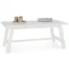 Image de Table basse luzerna en bois massif - blanc