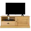 Image de Meuble tv veneta l 106 cm, bois massif   coloris naturel