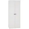 Image de Armoire RESIDENCIA en pin lasuré blanc penderie pour vêtements style mexicain avec 2 portes