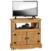 Image de Meuble tv salsa l 85 cm en bois massif avec 2 portes - finition laquée