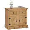 Image de Buffet en pin salsa style mexicain, avec 2 portes et 2 tiroirs