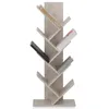 Image de Étagère en bois JULES en forme d’arbre Étagère autoportante avec pied robuste Design original et pratique Coloris béton